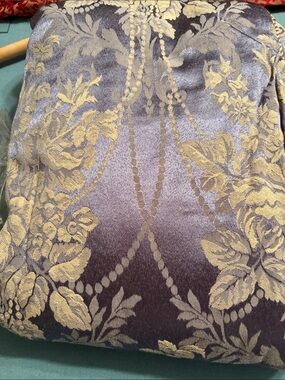 Elegant Gold Floral Damask Home Bedding - Gold on  elegant luxurious Purple
